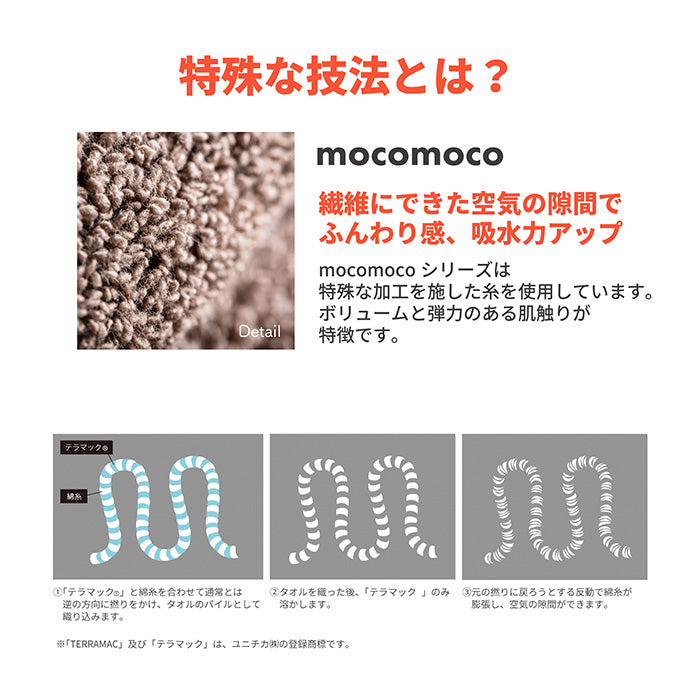 もこもこ厚手 バスタオル2枚〈グレージュ〉サウナ後も超吸水