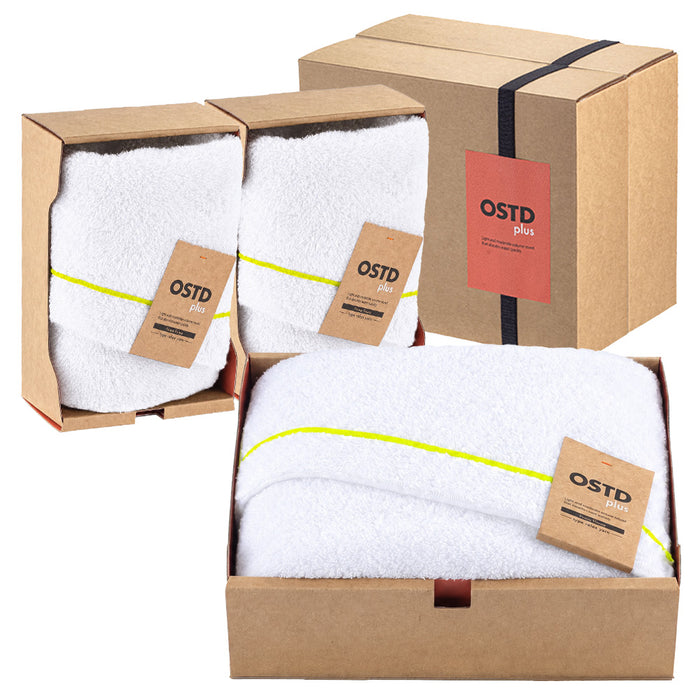 タオルギフト【OSTD plus】2BOX ホワイトギフトセット #11 バスタオル × フェイスタオル2枚