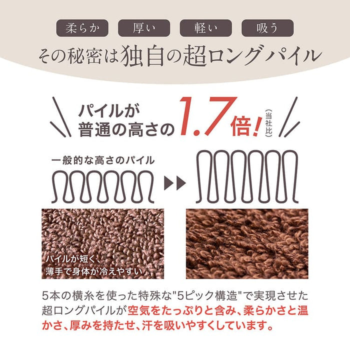 パイルタオルケット〈チャコール〉｜冷房対策・冬の冷え対策に使えるオールシーズンタオルケット