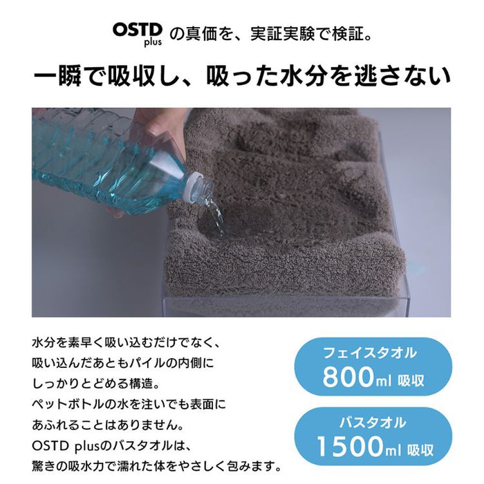もこもこ厚手 フェイスタオル3枚〈グレージュ〉肌触りの良い高吸水