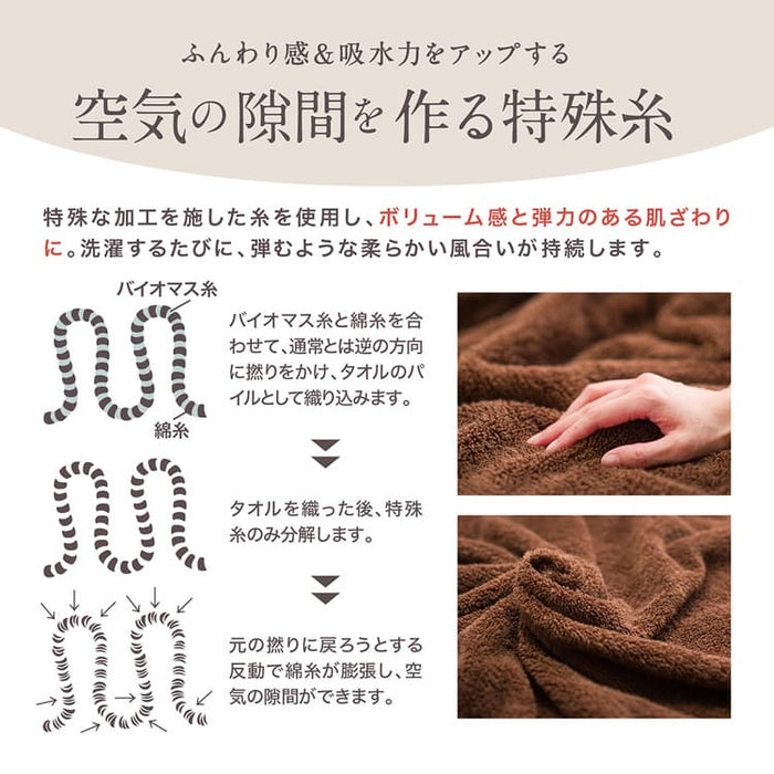 パイルタオルケット〈チャコール〉｜冷房対策・冬の冷え対策に使えるオールシーズンタオルケット