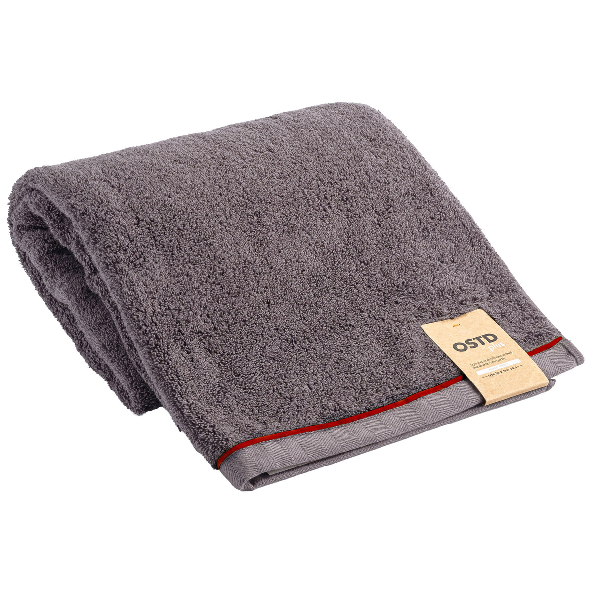 もこもこ厚手 バスタオル1枚〈グレージュ〉超吸水・アウトドア向け