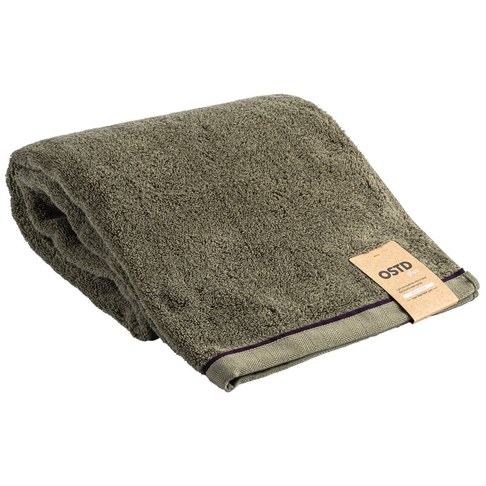 もこもこ厚手 バスタオル1枚〈カーキ〉ホテル仕様吸水