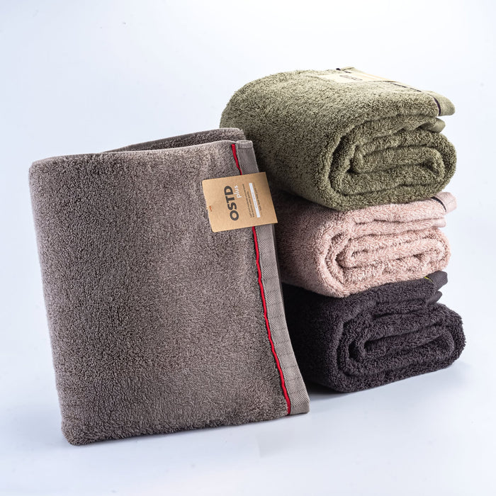 かわいい 厚手 バスタオル4枚セット〈moco/MIXカラー〉まとめ買い