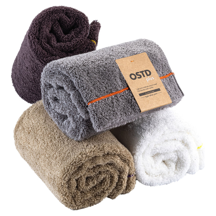 かわいい 速乾 フェイスタオル4枚セット〈fuwa/MIXカラー〉まとめ買い