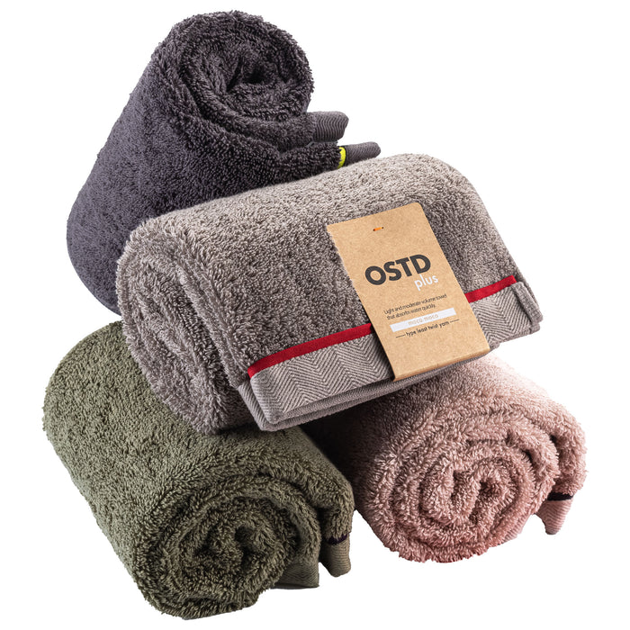 かわいい 厚手 フェイスタオル4枚セット〈moco/MIXカラー〉まとめ買い