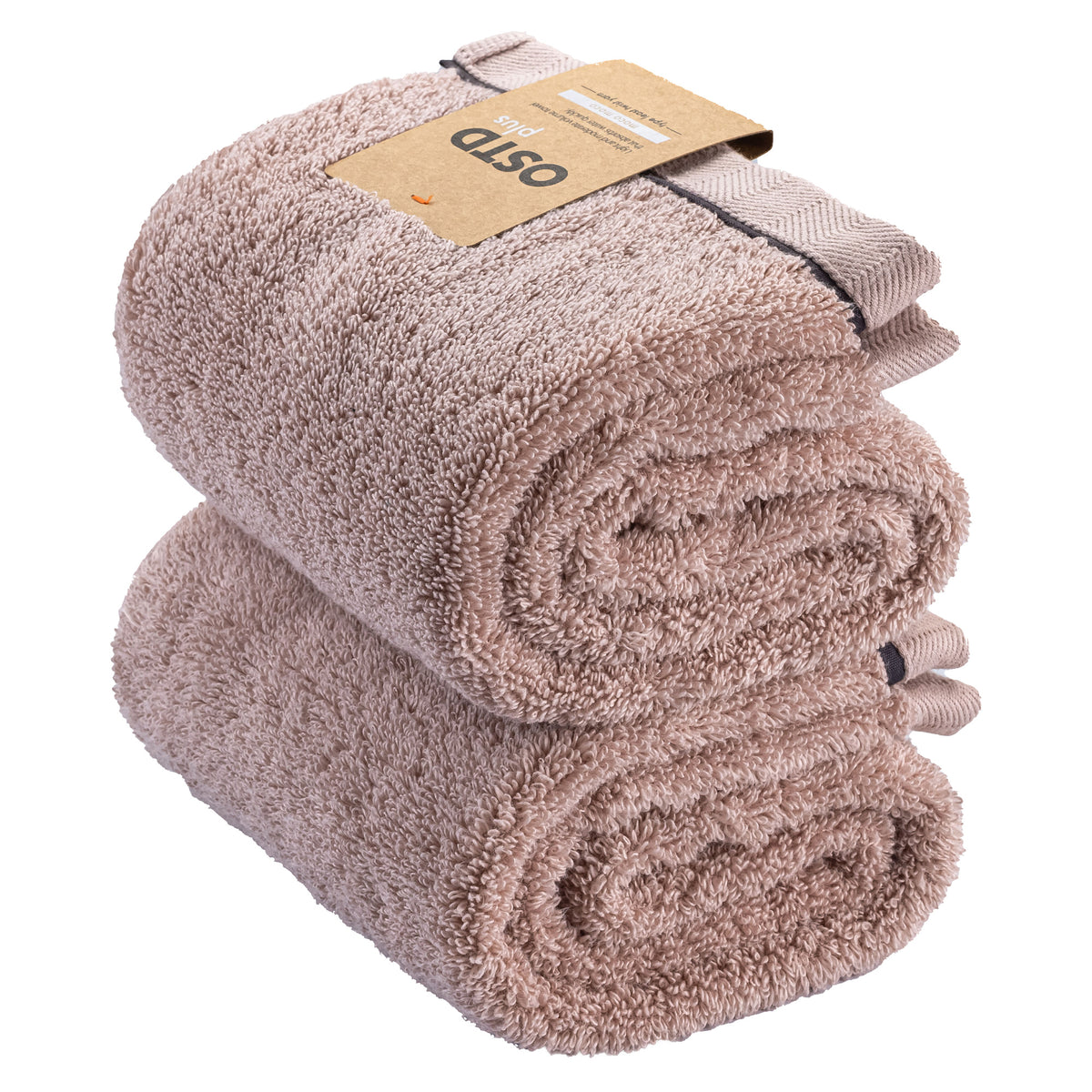 もこもこ厚手 フェイスタオル2枚〈ピンク〉肌触りの良い高吸水